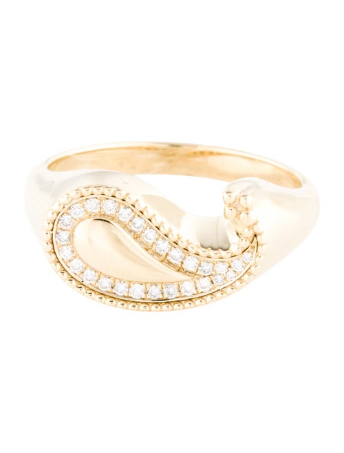 Ring 14K Diamond Paisley Cocktail Ring