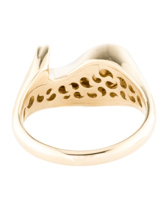 Ring 14K Diamond Paisley Cocktail Ring