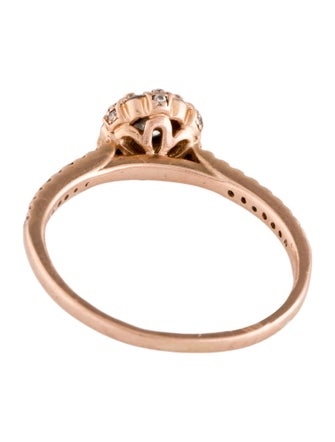 Ring 14K Diamond Cluster Cocktail Ring