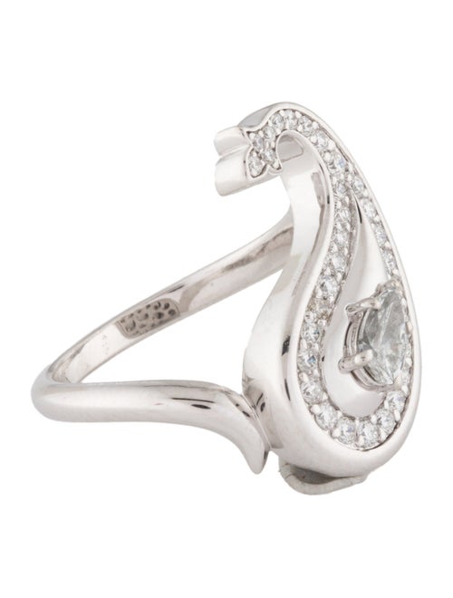 Ring 14K Lab-Grown Diamond Paisley Cocktail Ring