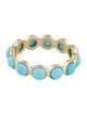Ring 18K 2.04ctw Turquoise Eternity Band