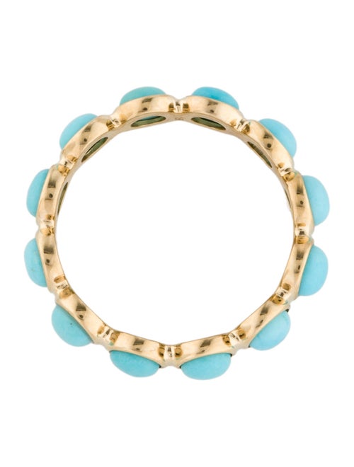 Ring 18K 2.04ctw Turquoise Eternity Band
