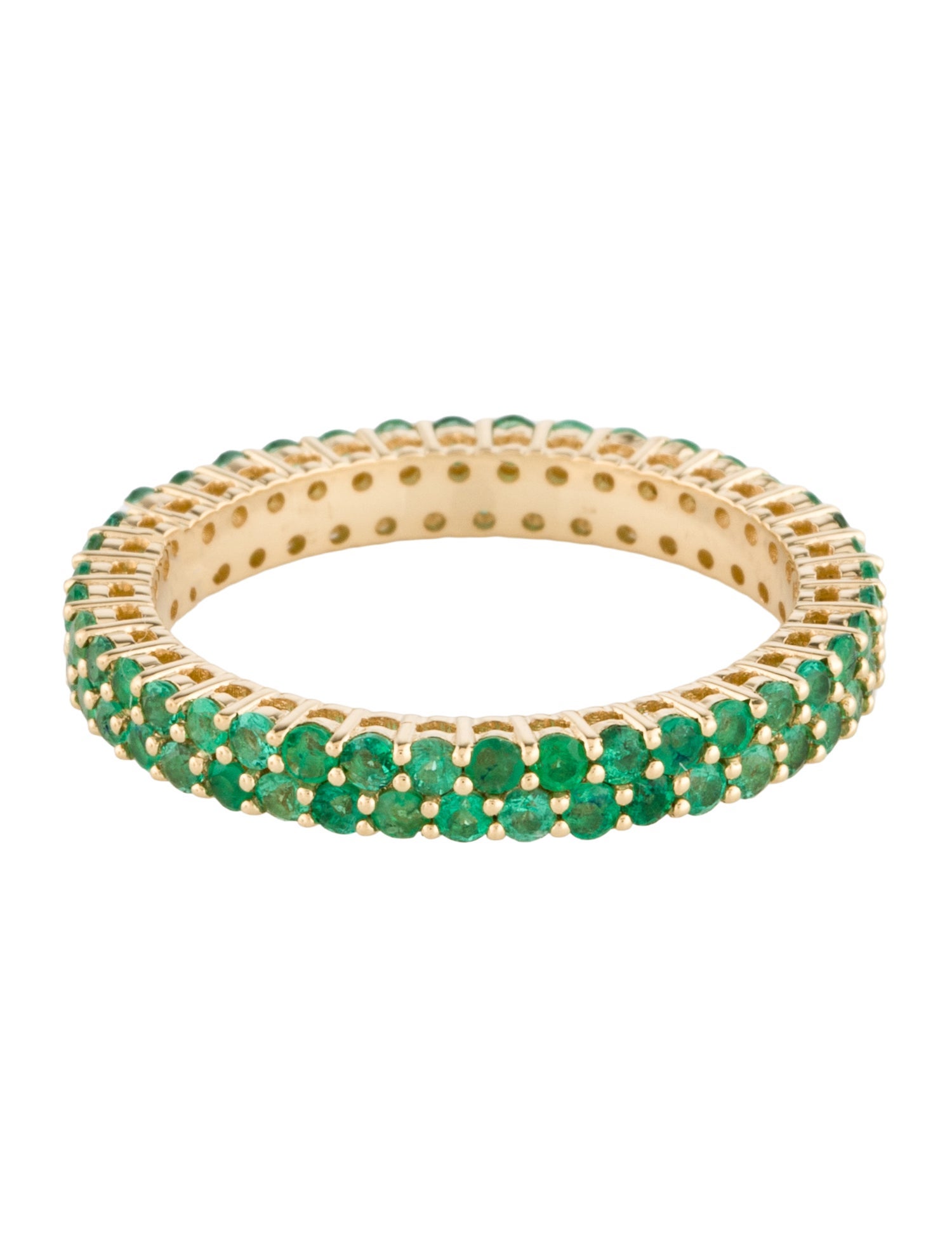 Ring 18K Emerald Eternity Band