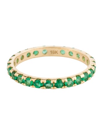 Ring 18K Emerald Eternity Band