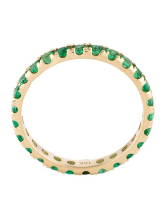 Ring 18K Emerald Eternity Band