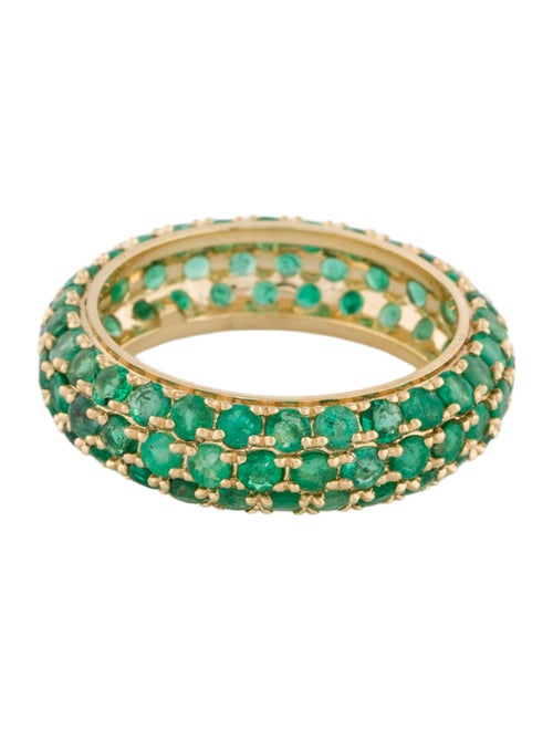 Ring 18K 2.04ctw Emerald Eternity Band