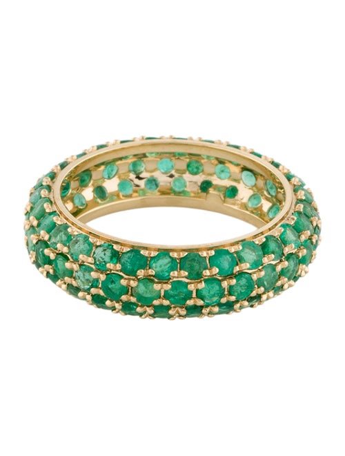 Ring 18K 2.04ctw Emerald Eternity Band