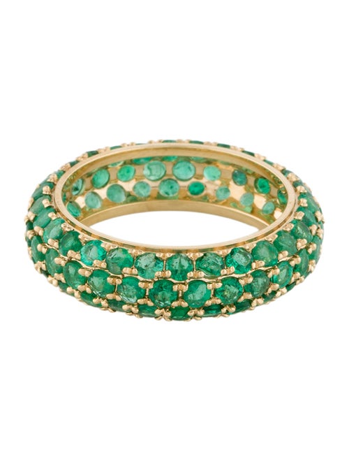 Ring 18K 2.04ctw Emerald Eternity Band