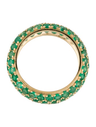 Ring 18K 2.04ctw Emerald Eternity Band