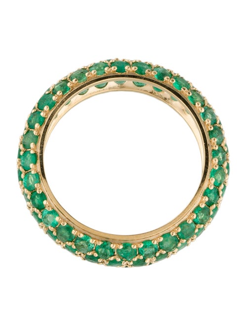 Ring 18K 2.04ctw Emerald Eternity Band