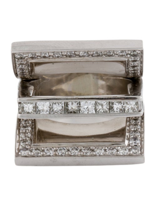 Ring Gauthier 14K 2.19ctw Diamond Three-Bar Cocktail Ring