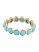 Ring 18K 2.52ctw Turquoise Eternity Band