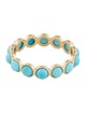 Ring 18K 2.52ctw Turquoise Eternity Band