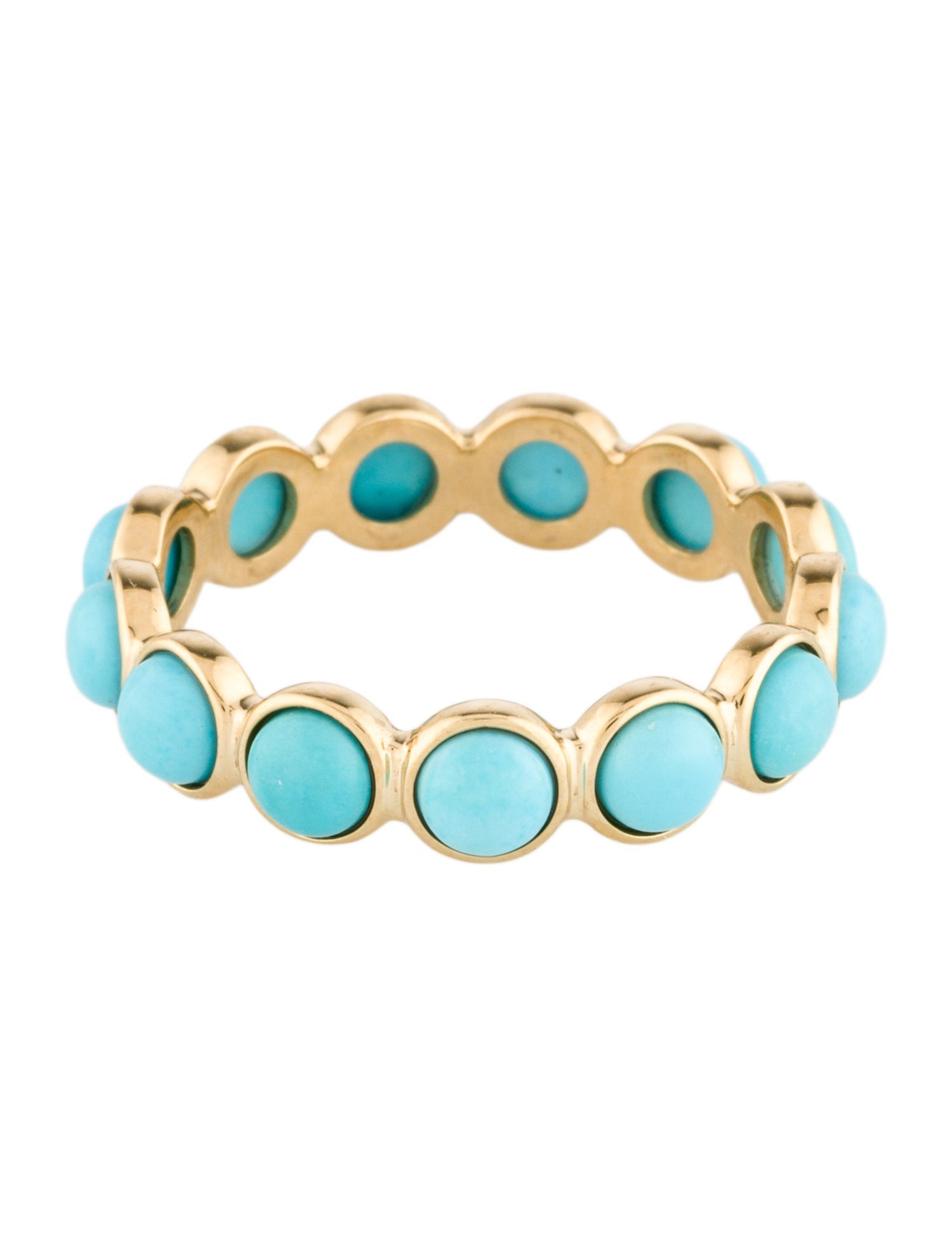 Ring 18K Turquoise Eternity Band