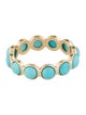 Ring 18K 2.16ctw Turquoise Eternity Band