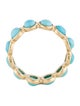 Ring 18K 2.16ctw Turquoise Eternity Band