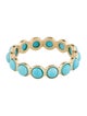 Ring 18K 2.52ctw Turquoise Eternity Band