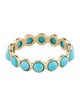 Ring 18K 2.52ctw Turquoise Eternity Band