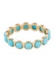 Ring 18K 2.52ctw Turquoise Eternity Band