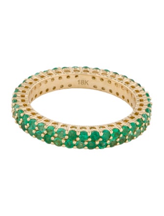 Ring 18K Emerald Eternity Band