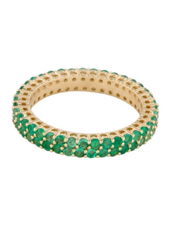 Ring 18K Emerald Eternity Band