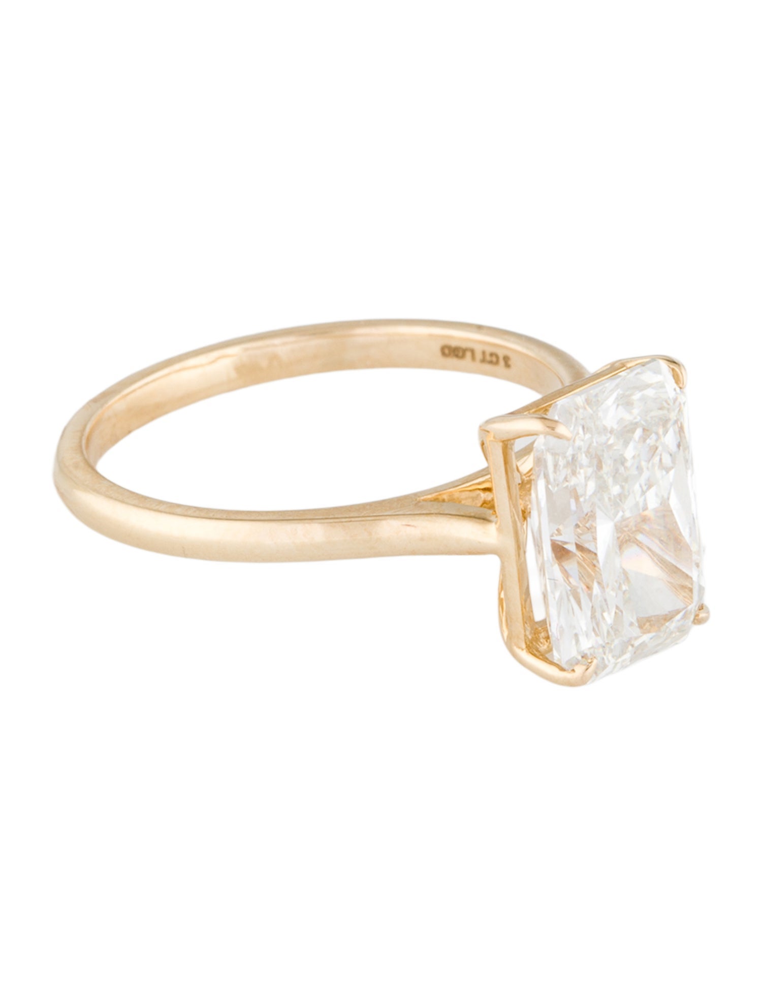 Ring 3.00ctw Lab-Grown Diamond Solitaire Engagement Ring