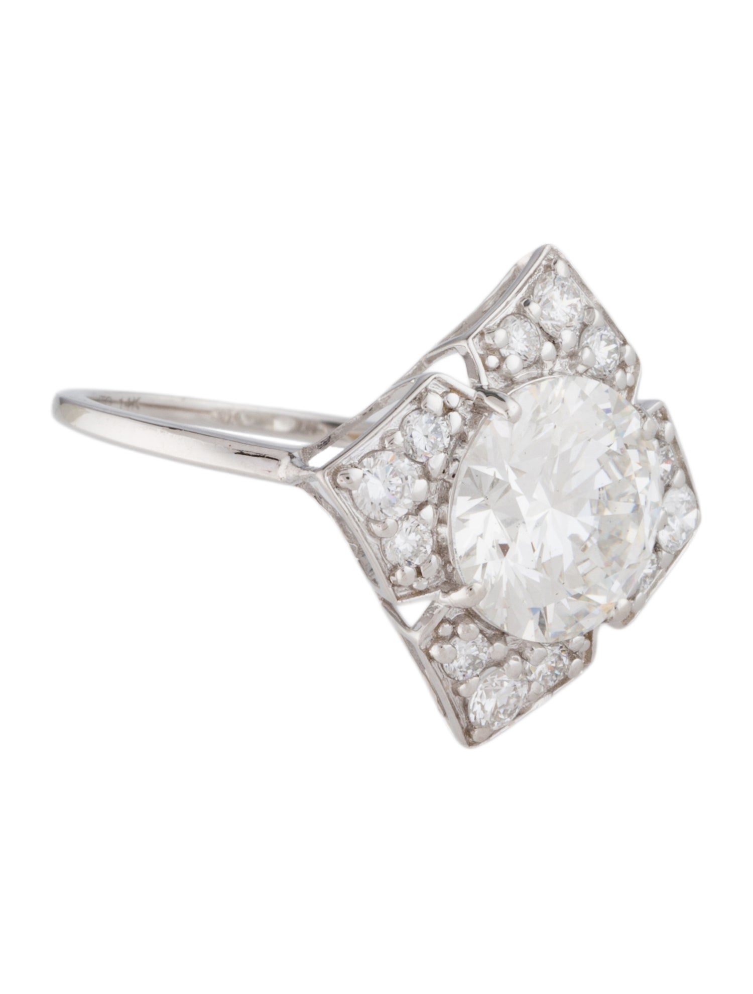 Ring 14K 3.89ctw Lab-Grown Diamond Cocktail Ring