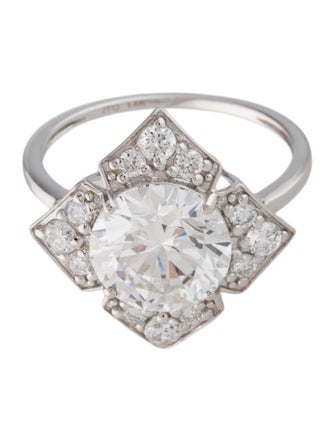 Ring 14K 3.89ctw Lab-Grown Diamond Cocktail Ring