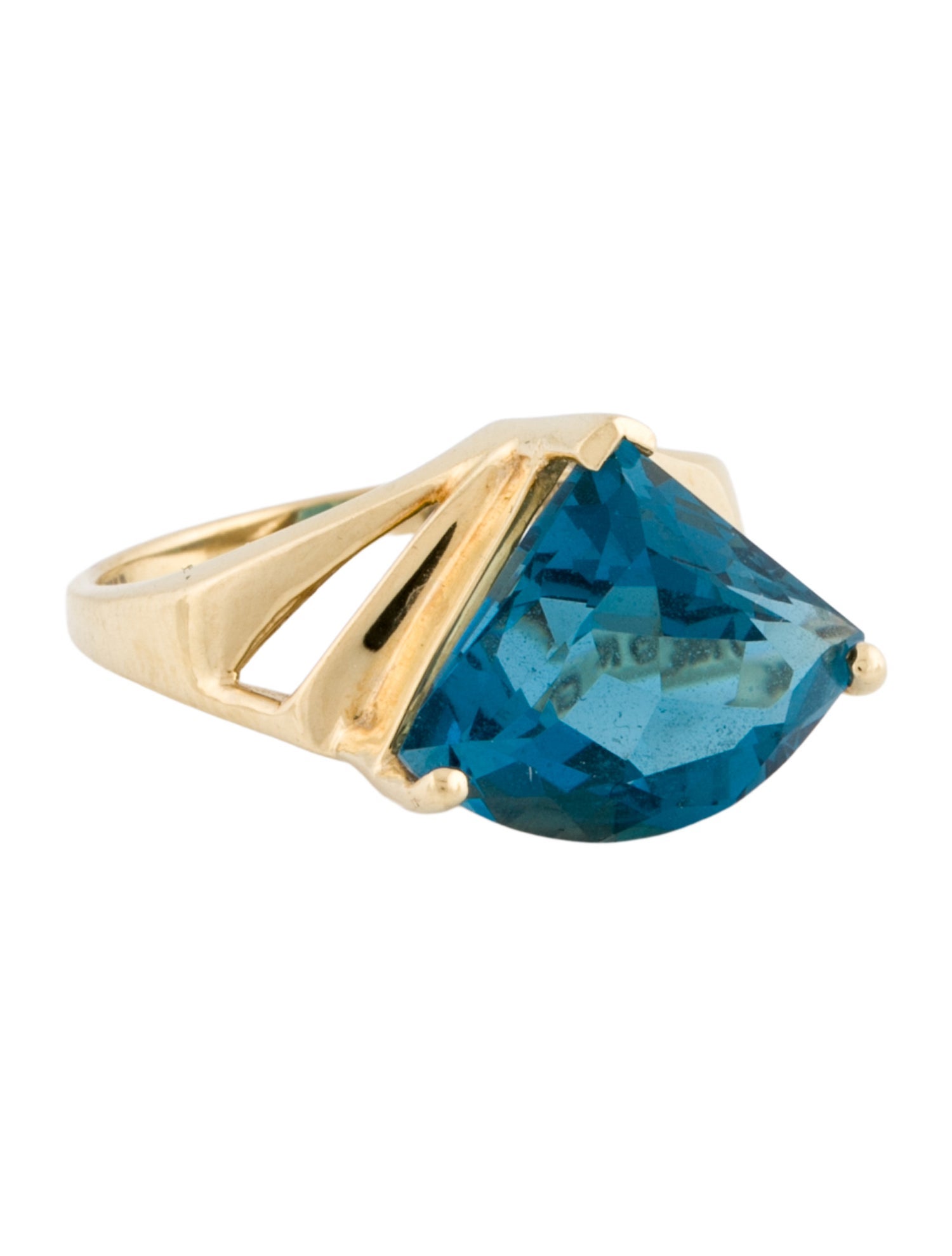 Ring 14K 6.82ctw Topaz Cocktail