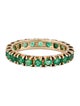 Ring 14K 1.01ctw Emerald Eternity Band Ring