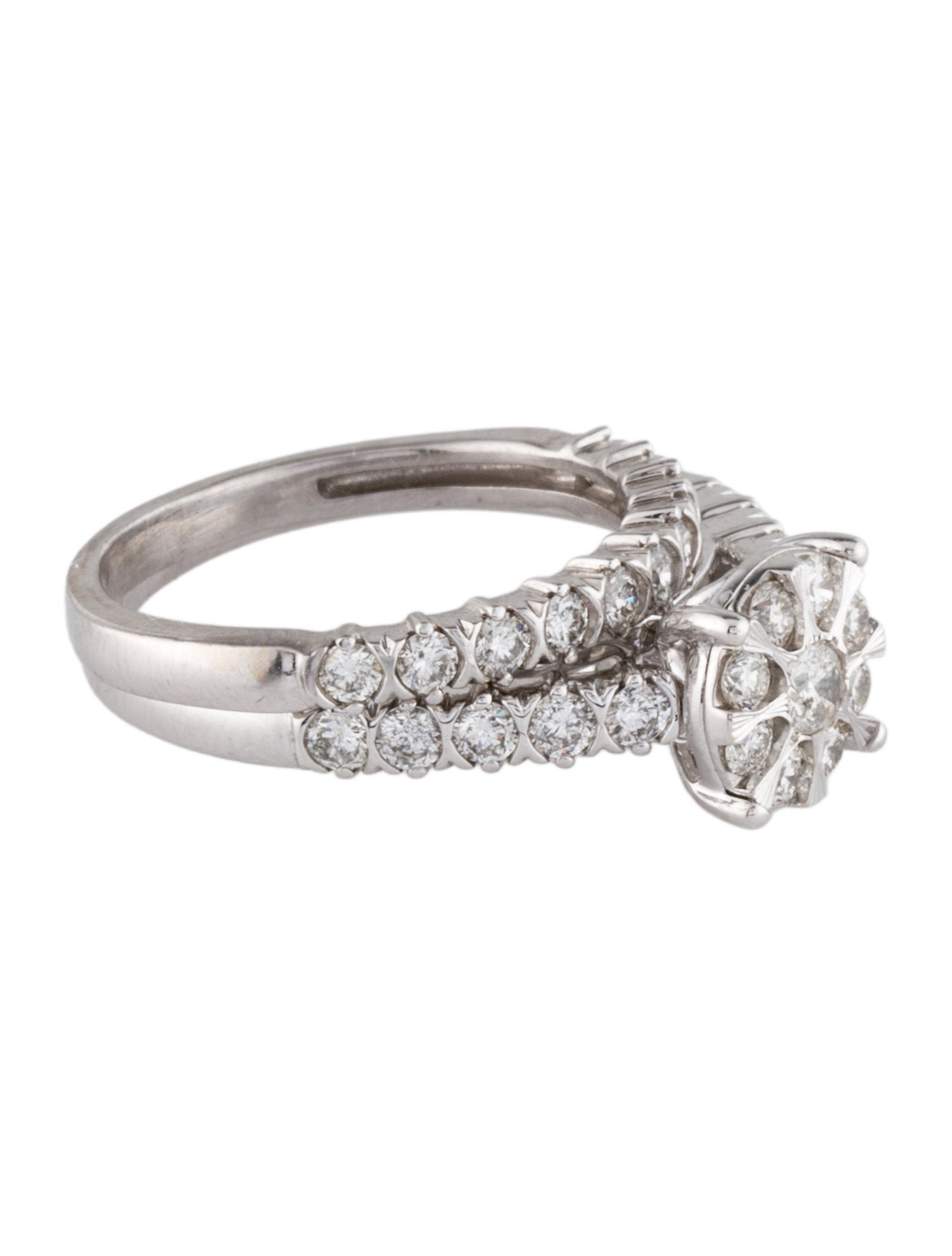 Ring 10K Diamond Wedding Set s