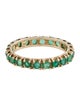 Ring 14K 1.01ctw Emerald Eternity Band