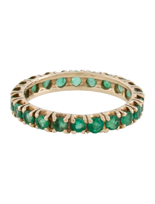 Ring 14K 1.01ctw Emerald Eternity Band