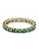 Ring 14K 1.01ctw Emerald Eternity Band