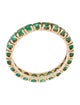 Ring 14K 1.01ctw Emerald Eternity Band