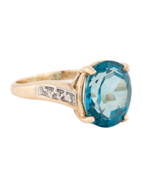 Ring 14K 4.38ctw Topaz & Diamond Cocktail Ring