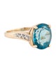 Ring 14K 4.38ctw Topaz & Diamond Cocktail Ring