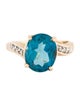 Ring 14K 4.38ctw Topaz & Diamond Cocktail Ring