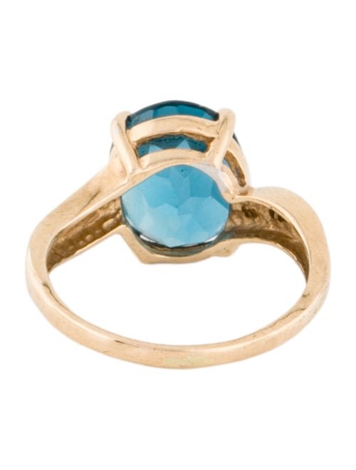 Ring 14K 4.38ctw Topaz & Diamond Cocktail Ring