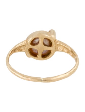 Ring 10K Pearl Cocktail Ring
