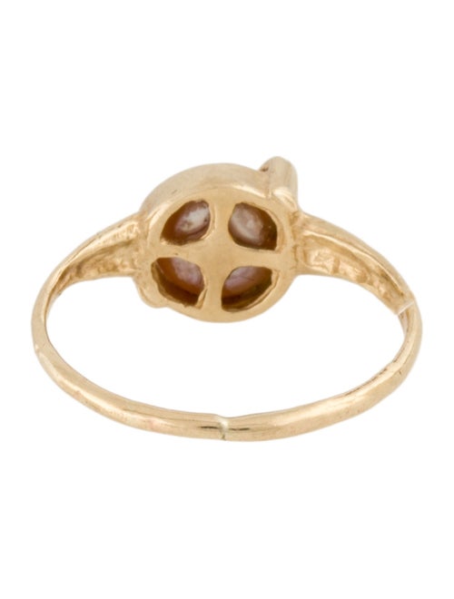Ring 10K Pearl Cocktail Ring