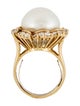 Ring 18K Pearl & Diamond Cocktail Ring