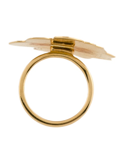 Ring 18K Diamond Flower Cocktail Ring