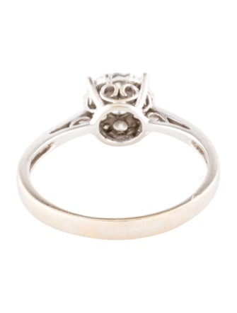 Ring 18K Diamond Cluster Cocktail Ring