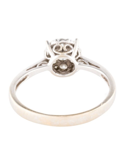 Ring 18K Diamond Cluster Cocktail Ring