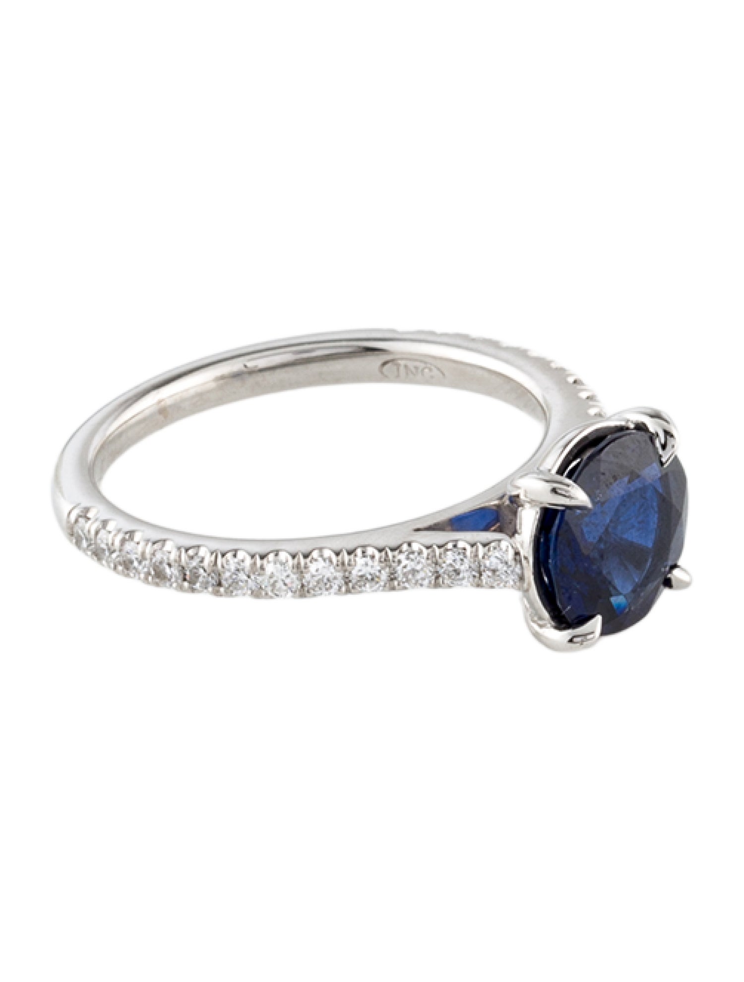 Ring Platinum 1.18ct Sapphire & Diamond Cocktail