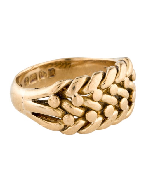 Ring 18K Woven Chain Ring