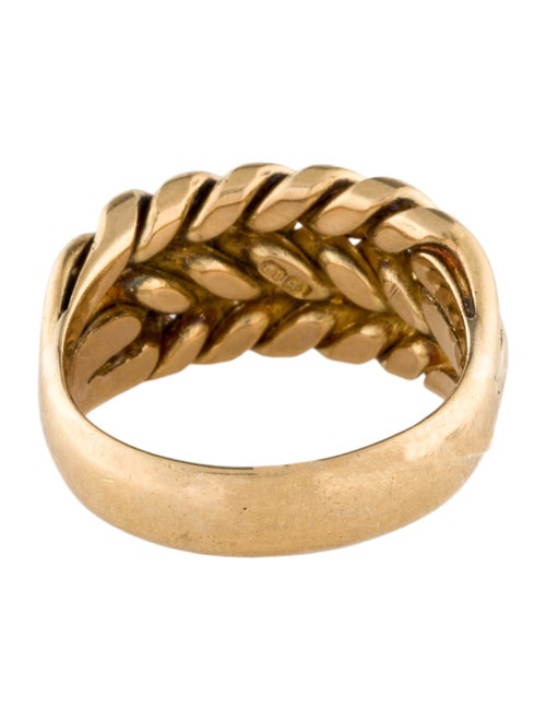 Ring 18K Woven Chain Ring