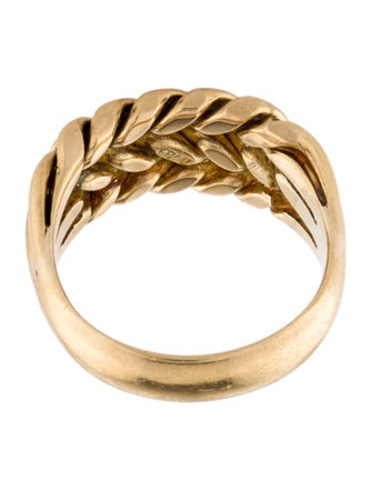 Ring 18K Woven Chain Ring