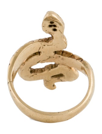 Ring 10K Diamond Serpent Cocktail Ring